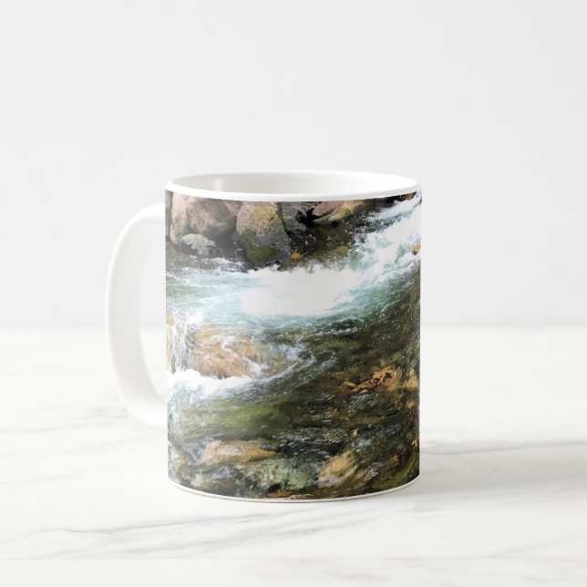 Wallowa River, OR Kaffeetasse (Vorderseite Links)