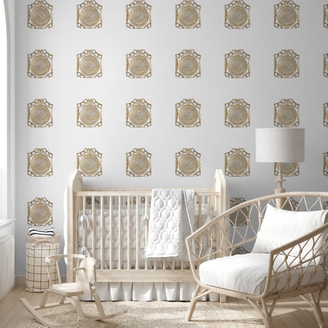 Wallpaper Brown Beige Rope Tapete (Kinder)