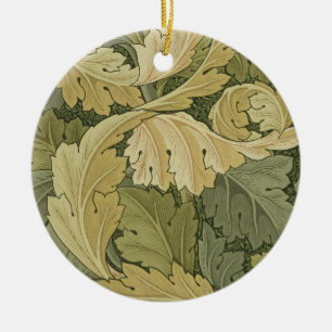 Wallpaper Entwurf mit Acanthus-/Waldfarben, 1 Keramikornament