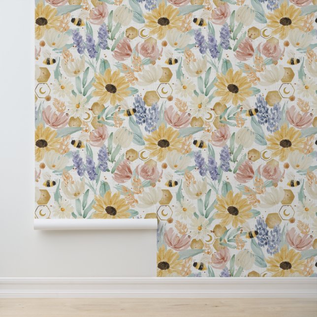 Wallpaper für empfindliche Blume in Frankreich Tapete (Anwendung)