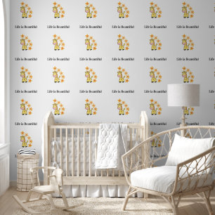 Wallpaper Giraffe Leben ist schön Tapete