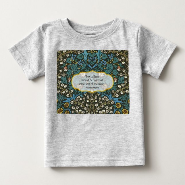 Wallpaper Sheet - William Morris Baby T-shirt (Vorderseite)