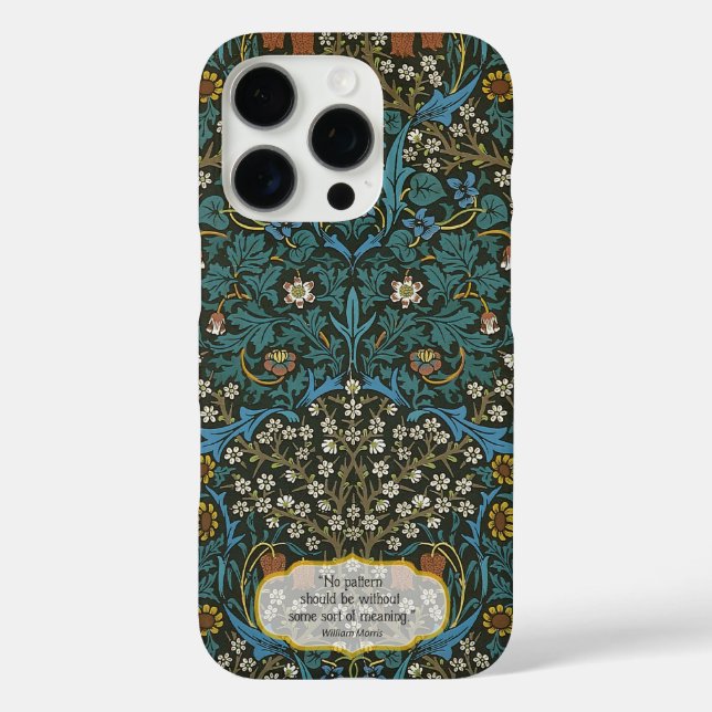 Wallpaper Sheet - William Morris iPhone 16 Pro Hülle (Rückseite)