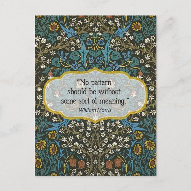 Wallpaper Sheet - William Morris Postkarte (Vorderseite)