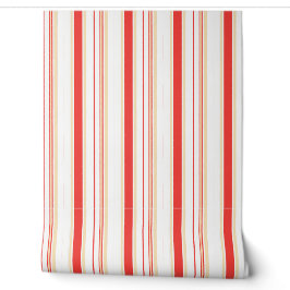 Wallpaper with red stripes tapete