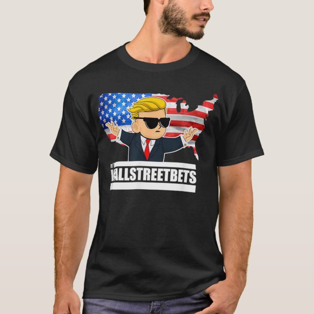 Wallstreetbets Stock Market Options Trading WSB T-Shirt (Vorderseite)
