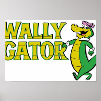 Wally Gator Logo Style Poster