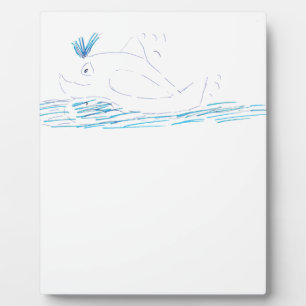 Wally Whale Foto Plaque Fotoplatte