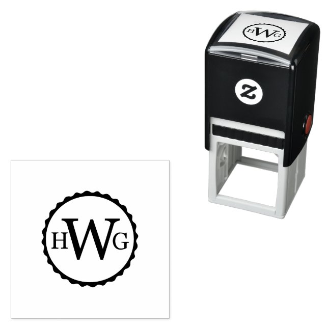Wally's selbst gemachte Waren-Briefmarke Permastempel (Beispiel)