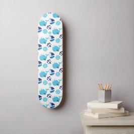 Walmuster, Niedliche Wale, Blauwale Skateboard