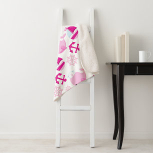 Walmuster, Niedliche Wale, rosa Wale Sherpadecke