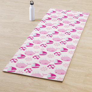 Walmuster, Niedliche Wale, rosa Wale Yogamatte