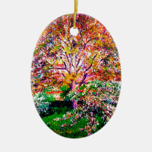Walnuss- und Apfelbäume in Bloom Camille Pissarro Keramik Ornament