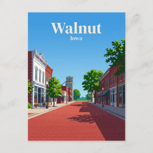 Walnuss USA Postkarte