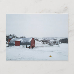 Walnussbach, Ohio im Winter Postkarte