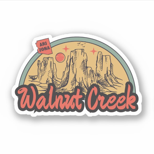 Walnut Creek, Arizona Sticker (Vorderseite)