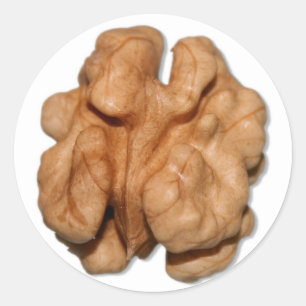 Walnut Runder Aufkleber