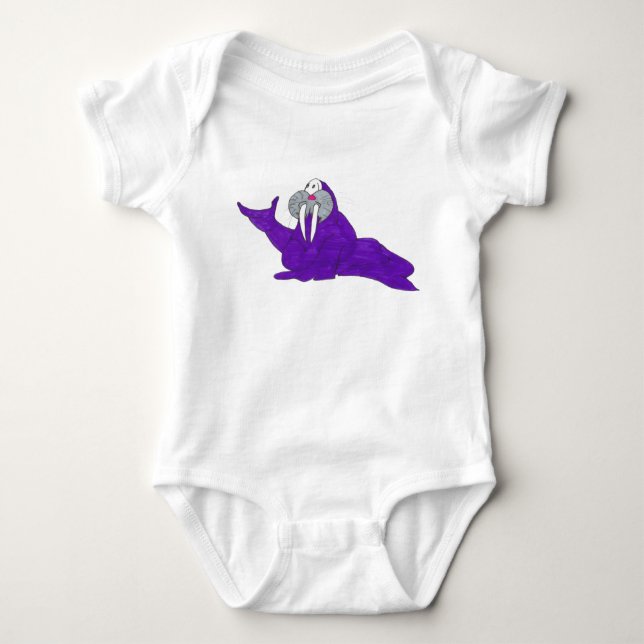 Walroß Baby Strampler (Vorderseite)