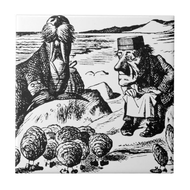 Walroß, Carpeter und Austern Fliese (Vorderseite)
