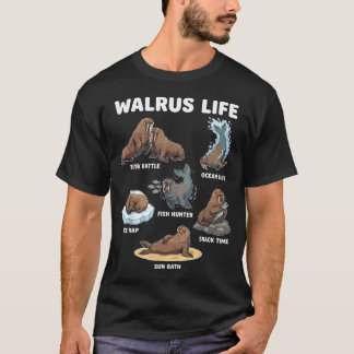 Walross Leben Lustiges Walross Liebhaber Ozean T-Shirt