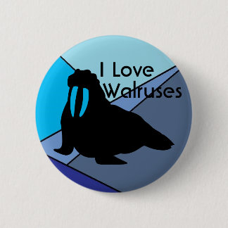 Walross-Liebe-Knopf Button