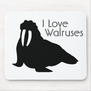 Walross-Liebe-Mausunterlage Mousepad