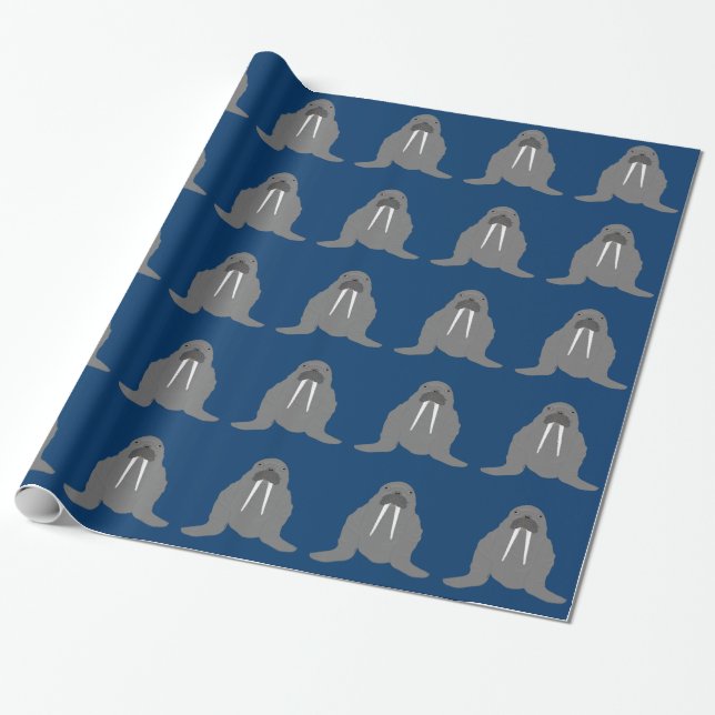 Walross-Packpapier Geschenkpapier (Ungerollt)