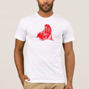 Walroß Rot T-Shirt