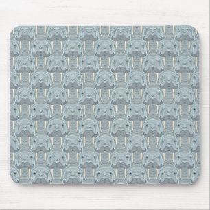 Walross-Schnurrbart-Muster Mousepad