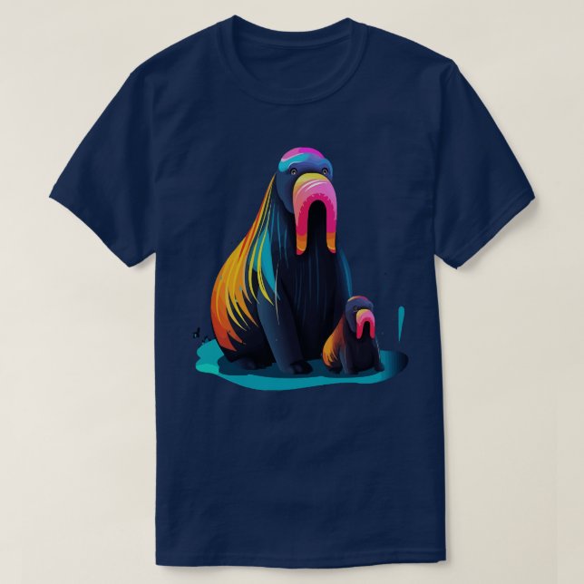 Walrus Fathers Day T-Shirt (Design vorne)
