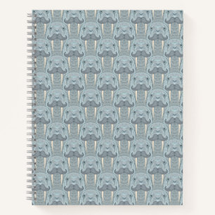 Walrus Mustache Pattern Notizbuch