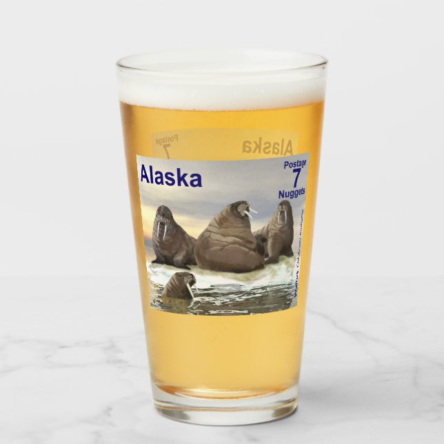 Walrus - Vier Brüder - Alaska Postage Glas (Vorne (Gefüllt))