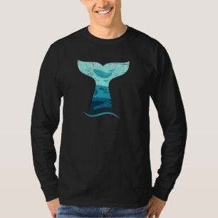 Walschwanz in Wellen Orca Schwertwal Ozean Pul Ho T-Shirt