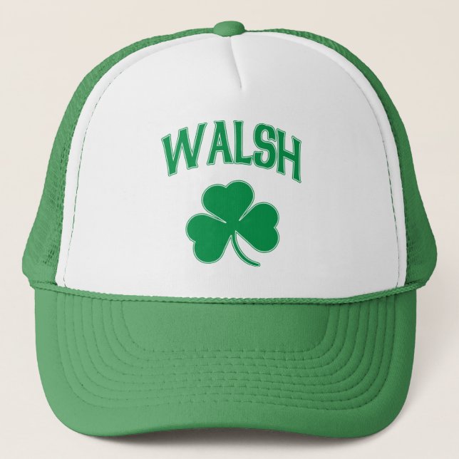 Walsh Iren-Kleeblatt Truckerkappe (Vorderseite)