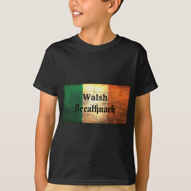 Walsh Irish Flag T-Shirt (Vorderseite)