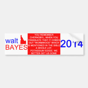 Walt Bayes Autoaufkleber