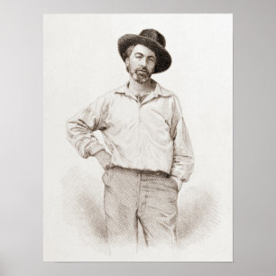 Walt Whitman-Gravieren Poster