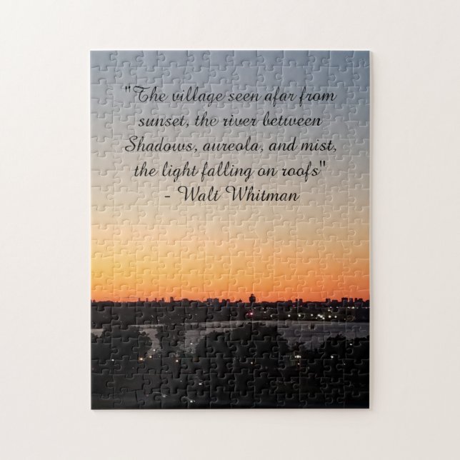 Walt Whitman Poem Sunset Faraway Village Seen Afar (Vertikal)