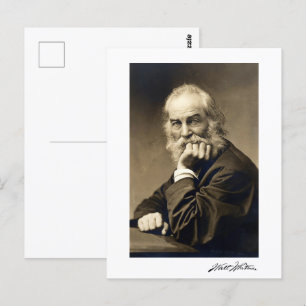 Walt Whitman portrait (1869) Postkarte