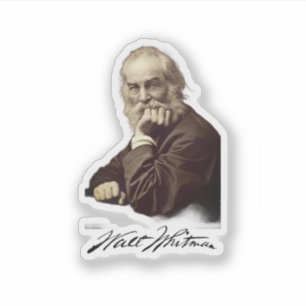 Walt Whitman-Portrait Aufkleber