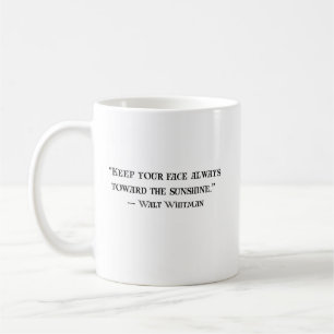 Walt Whitman Positives Zitat Kaffeetasse