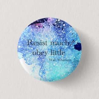 Walt Whitman Resist viel, gehorchen kleinen Button
