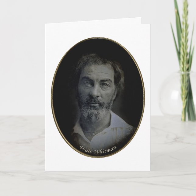 Walt Whitman Verlobung und Hochzeits-Zitat Karte (Vorderseite)