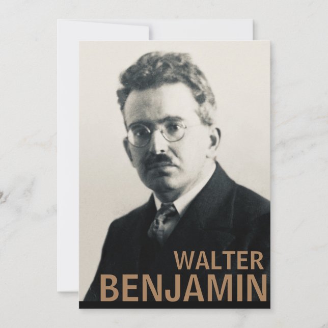 Walter Benjamin Einladung (Vorderseite)
