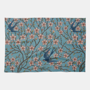 Walter Crane Almond Blossom & Swallow Geschirrtuch