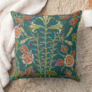 Walter Crane Antike Lilie und Rose Floral Kissen