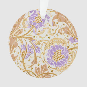 Walter Crane Arts and Crafts Lila Blumenkunst Ornament