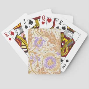 Walter Crane Arts and Crafts Purple Blumenkunst Spielkarten