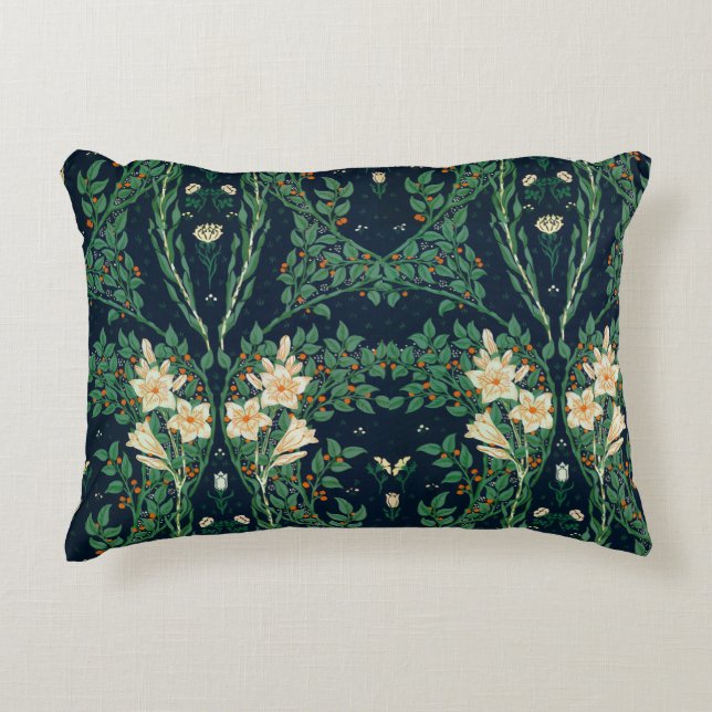 Walter Crane "Francesca" Botanisch Dekokissen (Vorderseite)