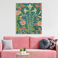 Walter Crane Lily and Rose Blume Design